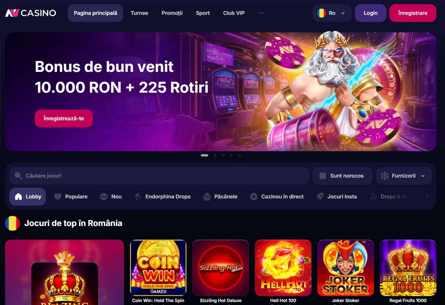 Joacă pe NV Casino!